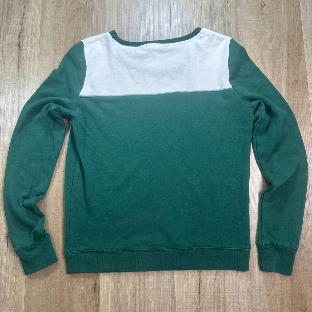PINK Victoria's Secret Packers Football NFL Womens Medium M Green White Top